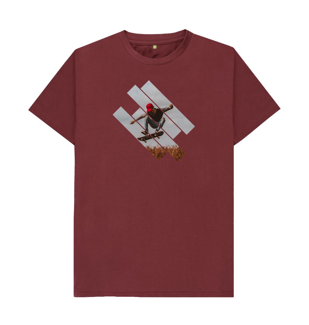 Red Wine Men's skate tee ollie