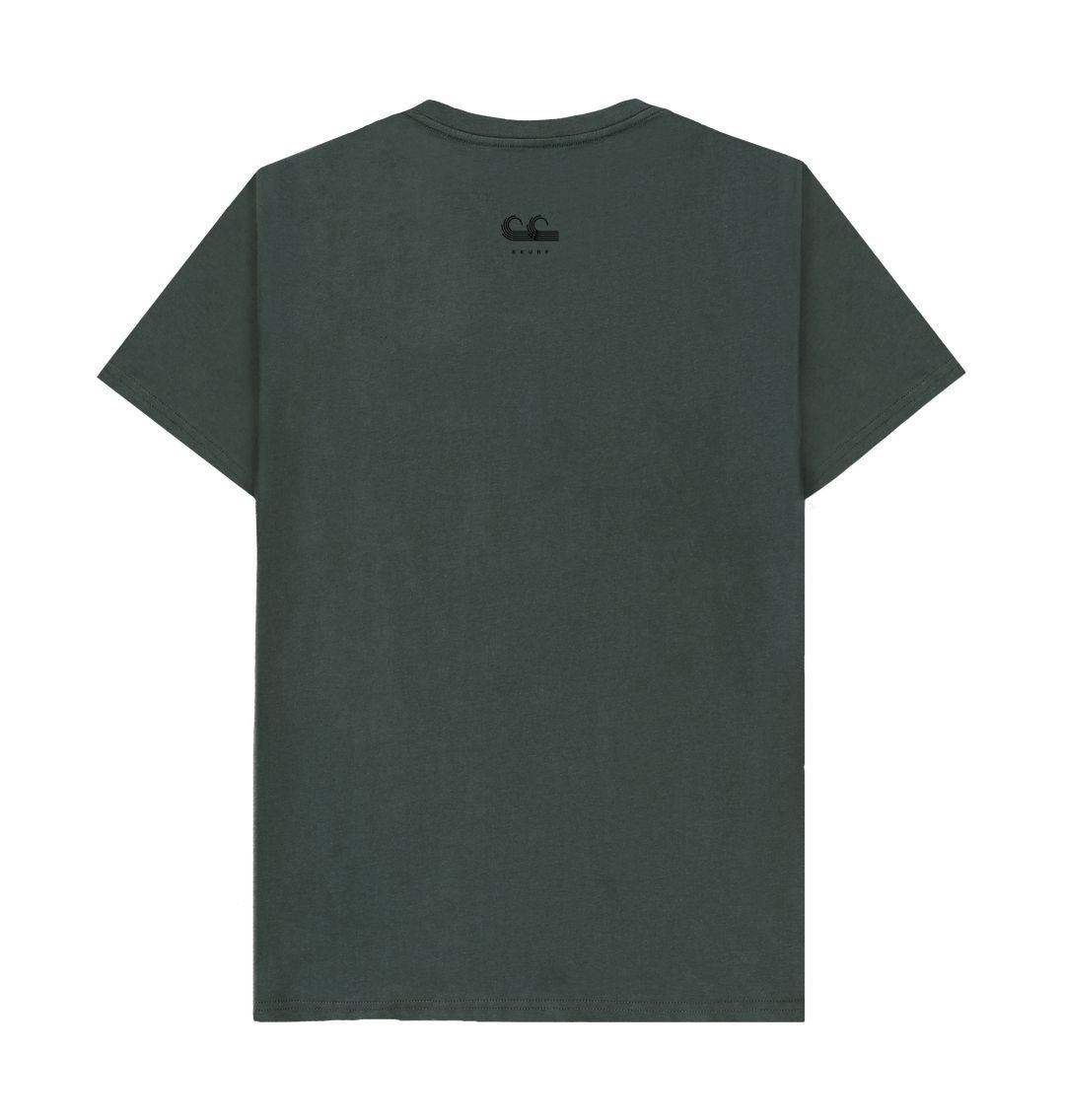 Dark Grey Men's surf stack tee