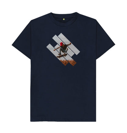 Navy Blue Men's skate tee ollie