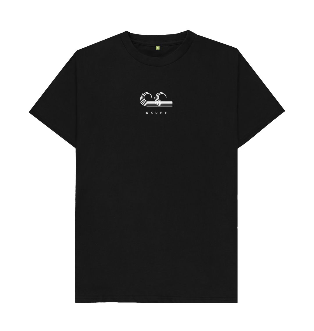 Black Men's tee white logo