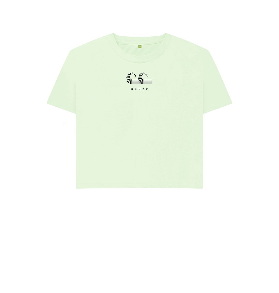 Pastel Green SKURF Womens Crop Top