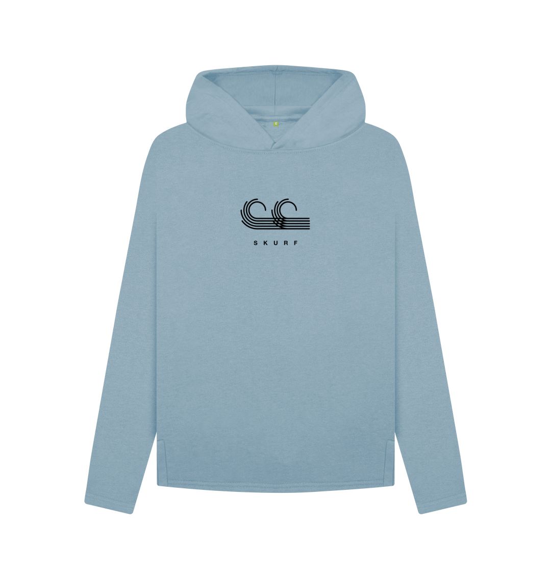 Stone Blue SKURF Relaxed Womens Hoodie