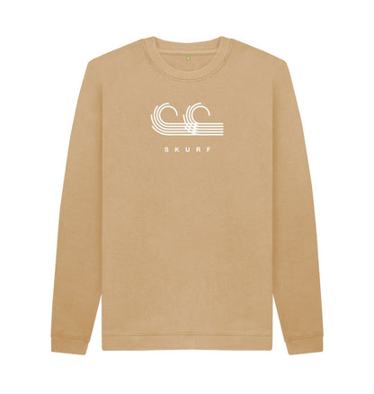 Sand Men's logo crew neck sweater