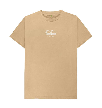 Sand Men's tee white logo