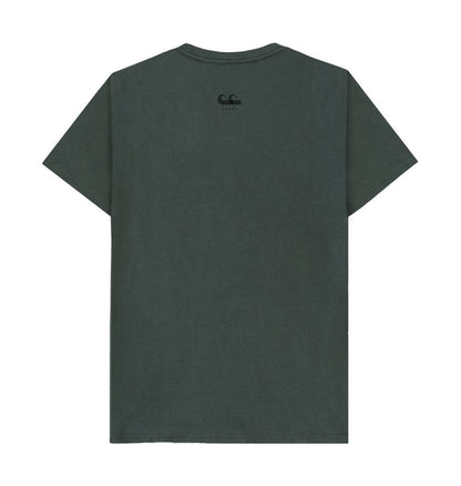 Dark Grey Men's sunset surf tee