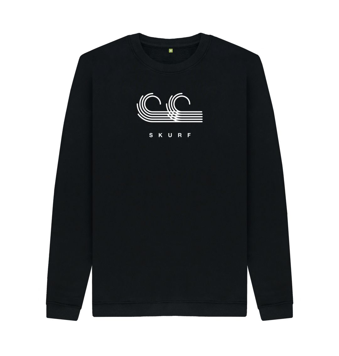 Black Men's logo crew neck sweater