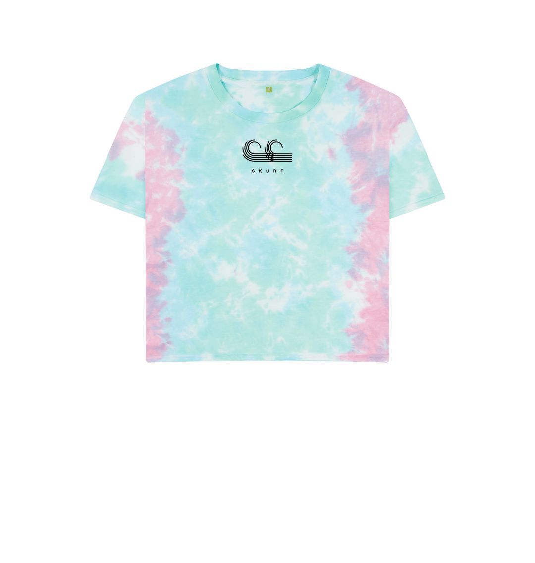 Pastel Tie Dye SKURF Womens Crop Top