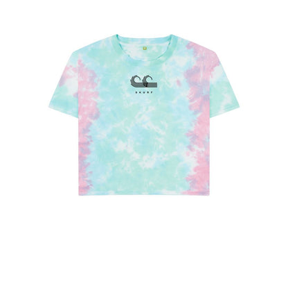 Pastel Tie Dye SKURF Womens Crop Top