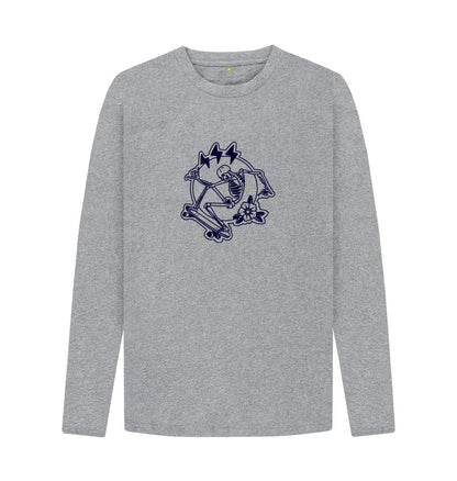 Athletic Grey Men's sweater skeleton skate